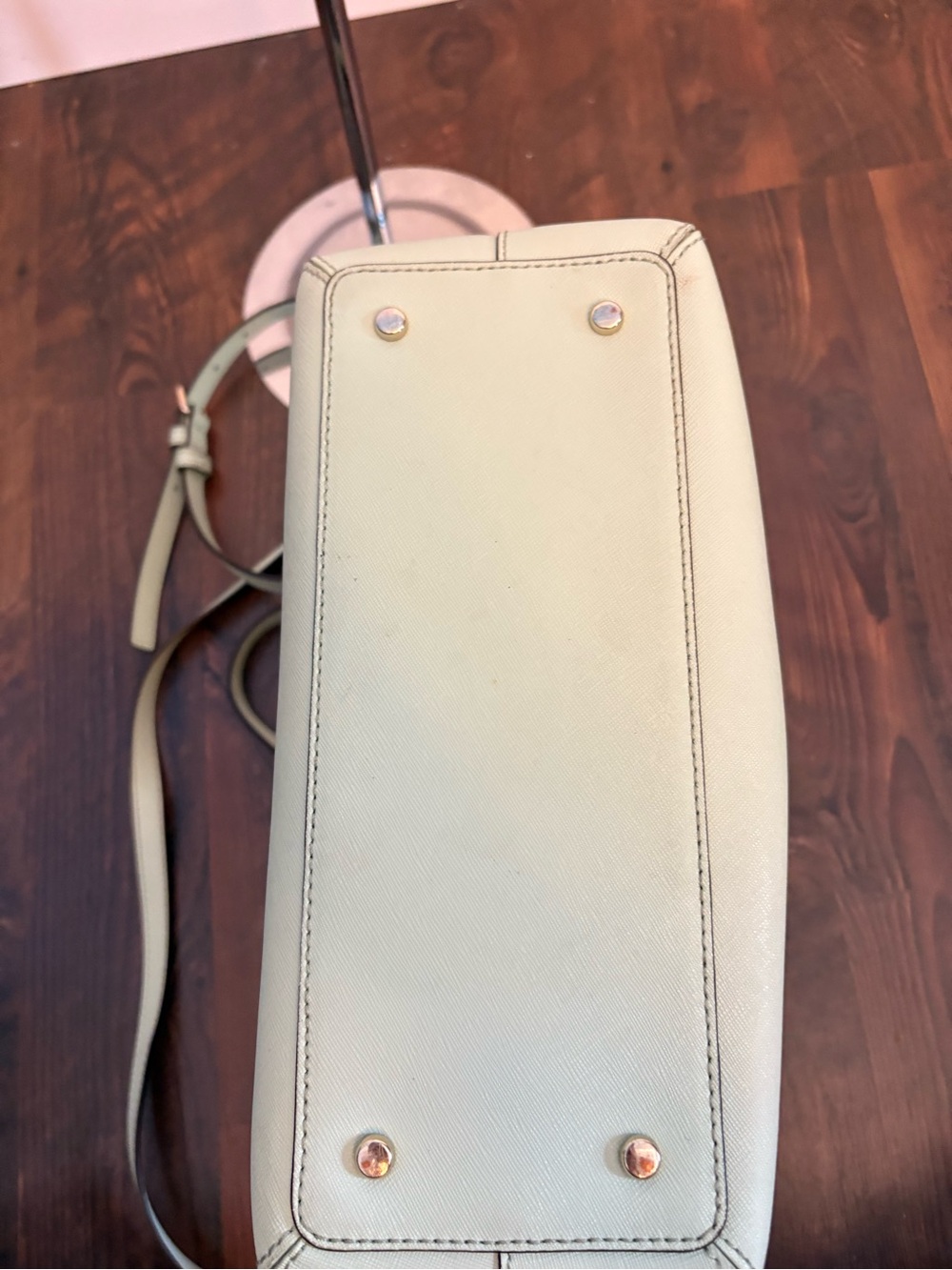 Kate Spade Mint Green Leather Satchel Crossbody Bag - Picture 4 of 6
